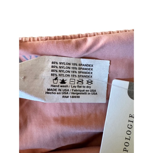 Anthropologie Tavik Swinwear Ribbed Bikini Bottoms Pink Rose Size L NWT - Picture 5 of 5